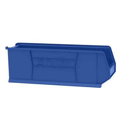 Akro-Mils 4 Pack Super-Size AkroBin Storage Bin, 29.875 x 11 x 10 Inch, Blue