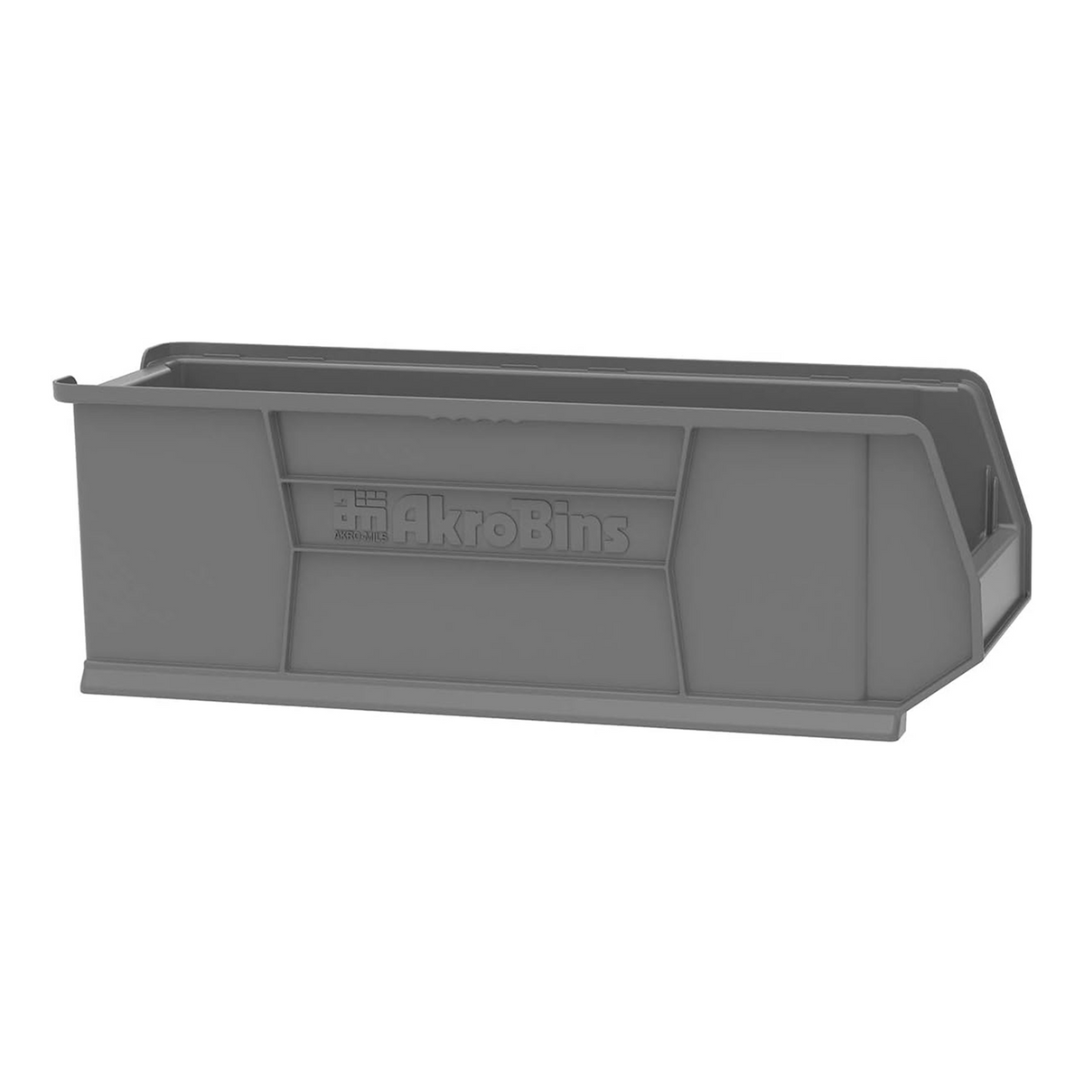 Akro-Mils 4 Pack Super-Size AkroBin Storage Bin, 29.875 x 11 x 10 Inch, Gray