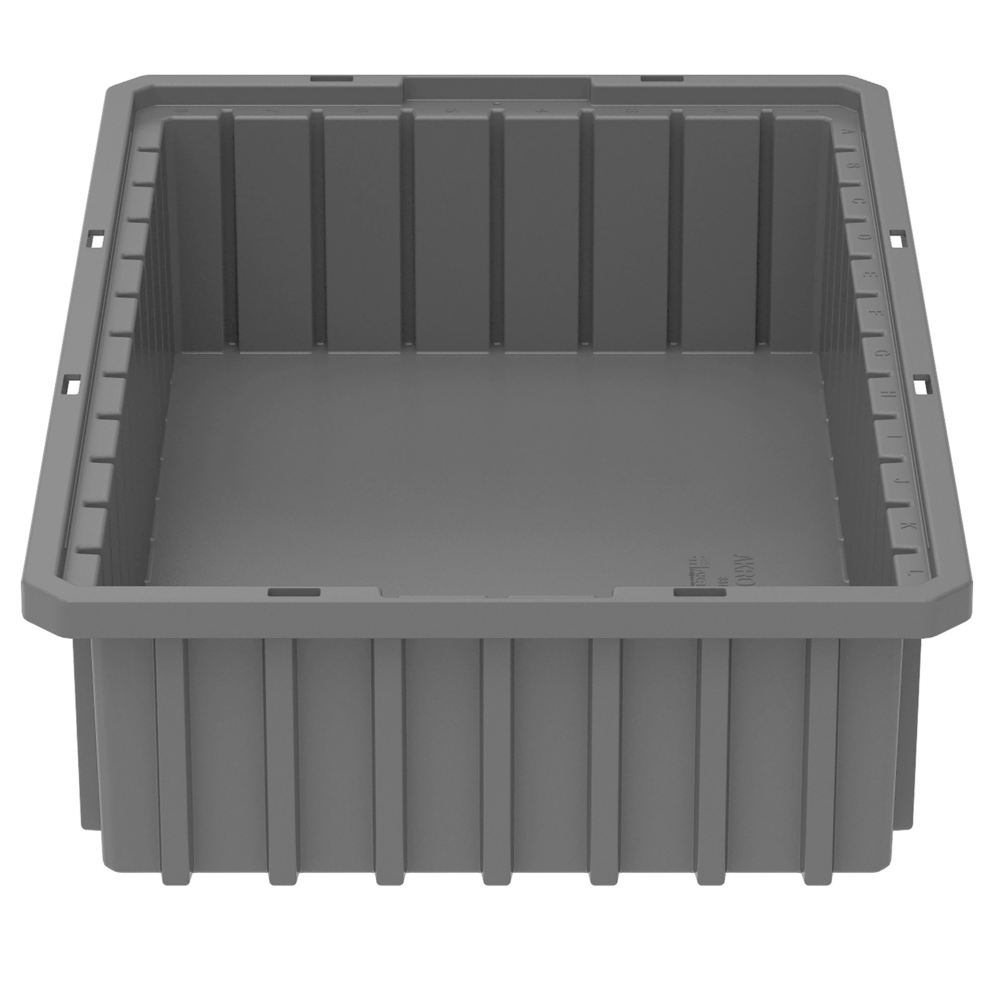 Akro-Mils 12 Pack Akro-Grid Dividable Storage Box, 16.5 x 10.875 x 8 Inch, Gray
