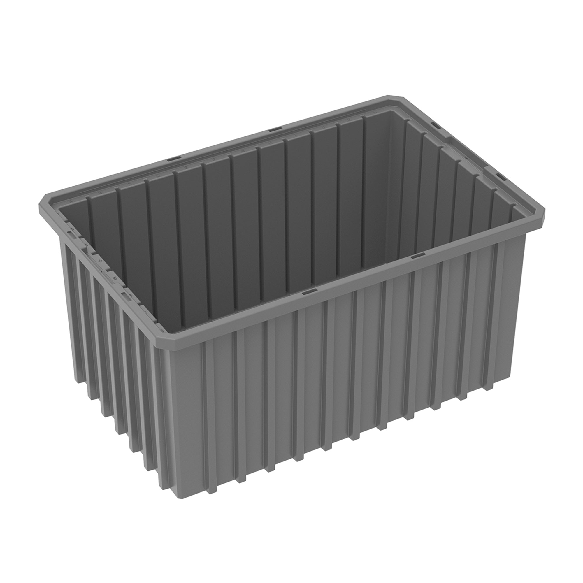 Akro-Mils 6 Pack Akro-Grid Dividable Storage Box, 16.5 x 10.875 x 8 Inch, Gray