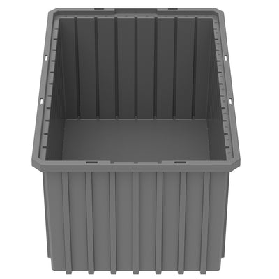 Akro-Mils 6 Pack Akro-Grid Dividable Storage Box, 16.5 x 10.875 x 8 Inch, Gray