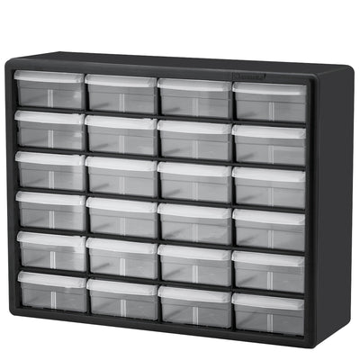 Akro-Mils 24 Drawer Plastic Storage Organizer Cabinet for Garage Use (Open Box)