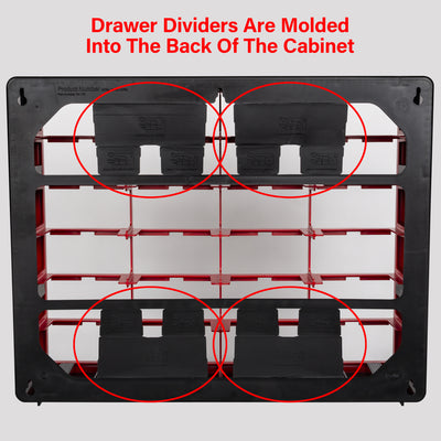 Akro-Mils 24 Drawer Plastic Storage Organizer Cabinet for Garage Use (Open Box)