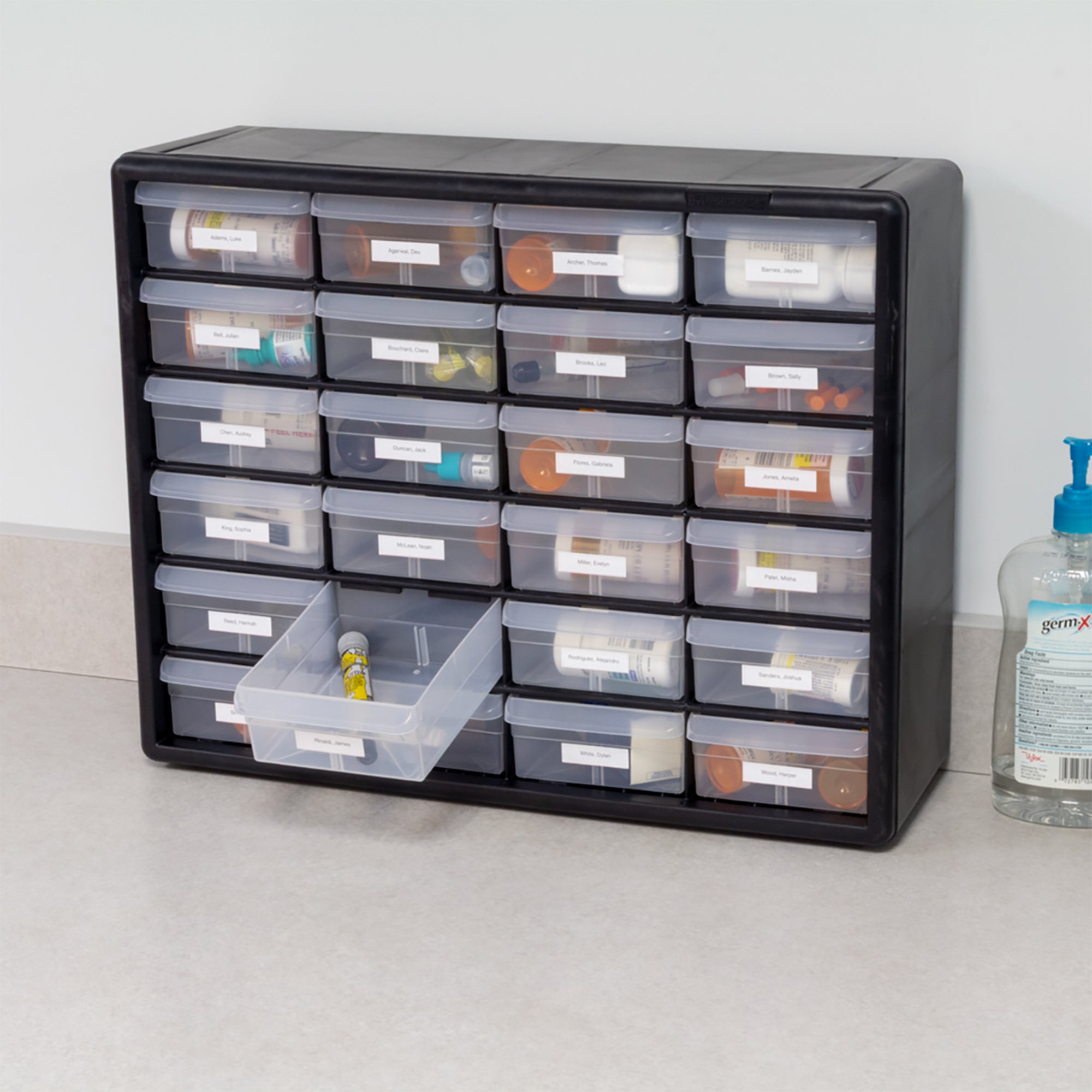 Akro-Mils 24 Drawer Plastic Storage Organizer Cabinet for Garage Use (Open Box)