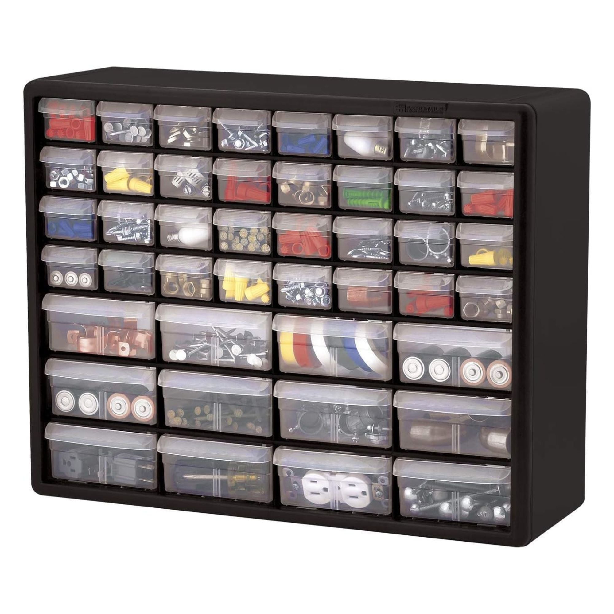 Akro-Mils 44 Drawer Plastic Storage Organizer Cabinet for Garage Use (Open Box) - VMInnovations