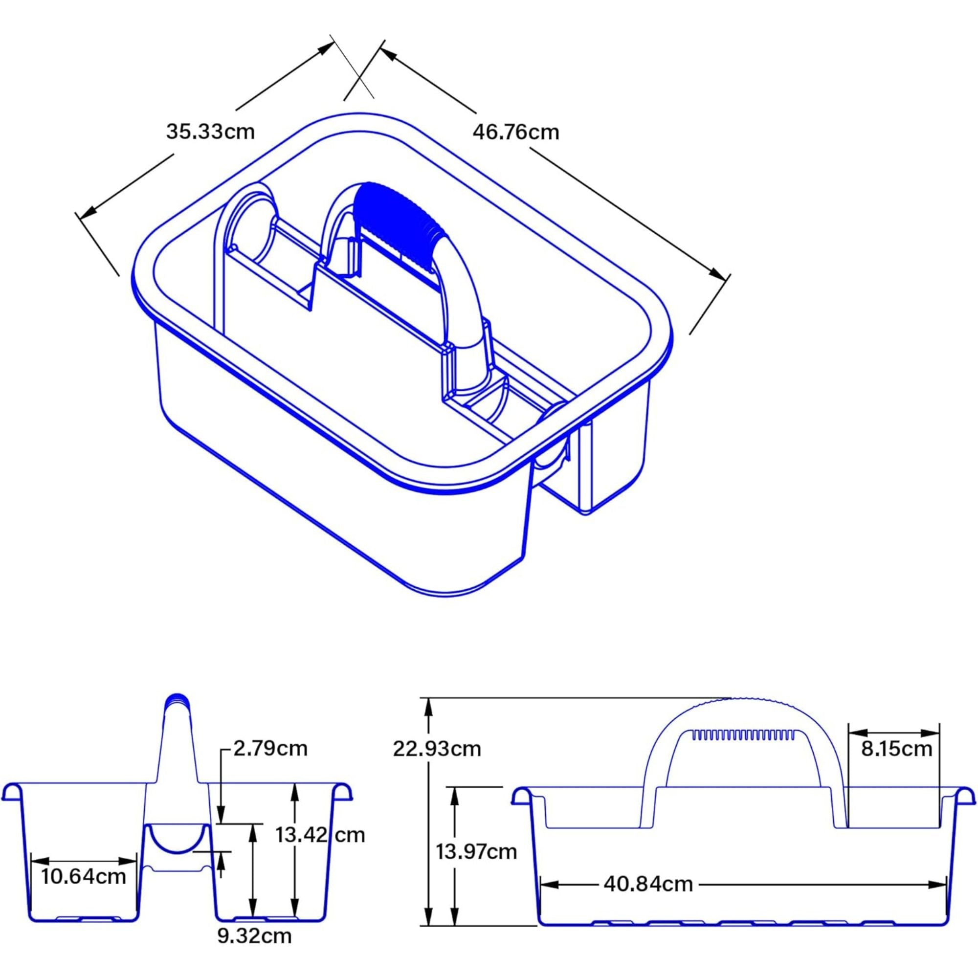Akro-Mils Tool Tote Organizer Caddy w/ Handle & Dual Compartments (Open Box)