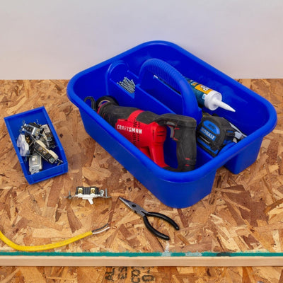 Akro-Mils Tool Tote Organizer Caddy w/ Handle & Dual Compartments (Open Box) - VMInnovations
