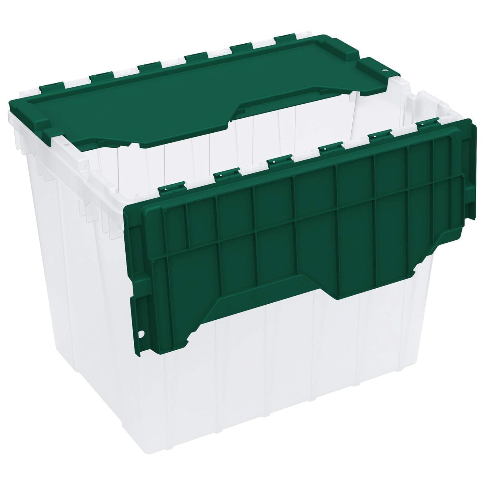 Akro-Mils KeepBox 18 Gal Plastic Storage Bin, Stackable Tote w/ Lid (Open Box) - VMInnovations