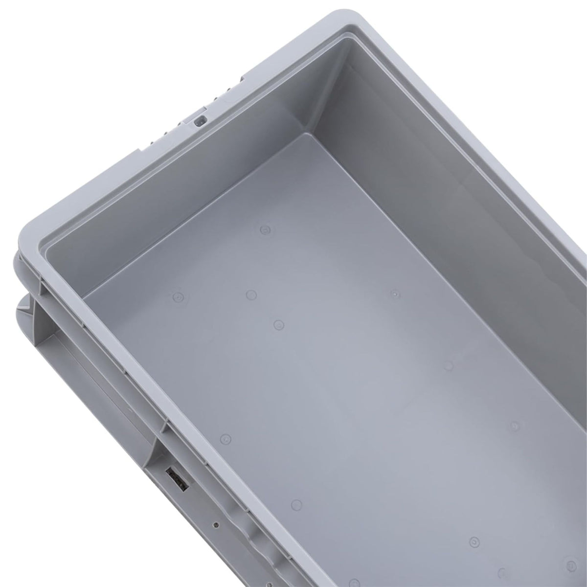 Buckhorn 48" Plastic Storage Bin, Stackable Garage Organizer Tote, Light Gray (Open Box)
