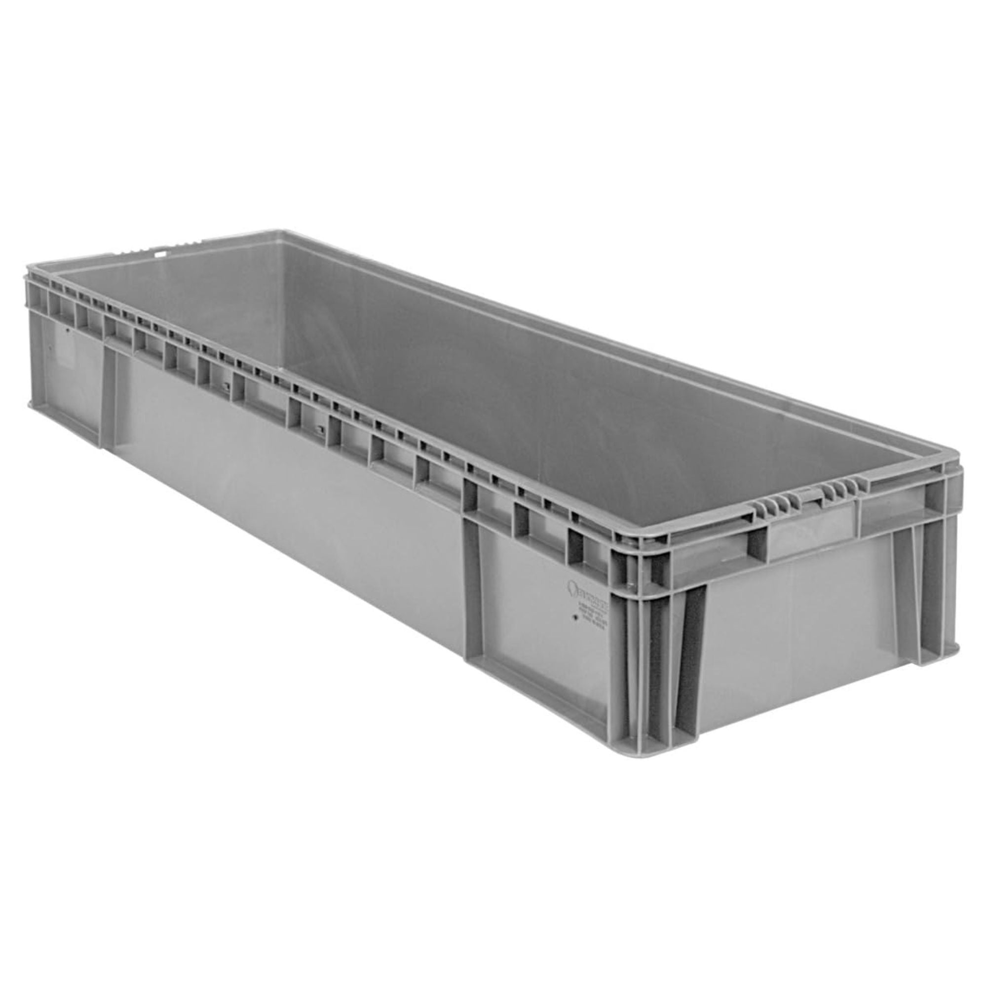 Buckhorn 48" Plastic Storage Bin, Stackable Garage Organizer Tote, Light Gray - VMInnovations