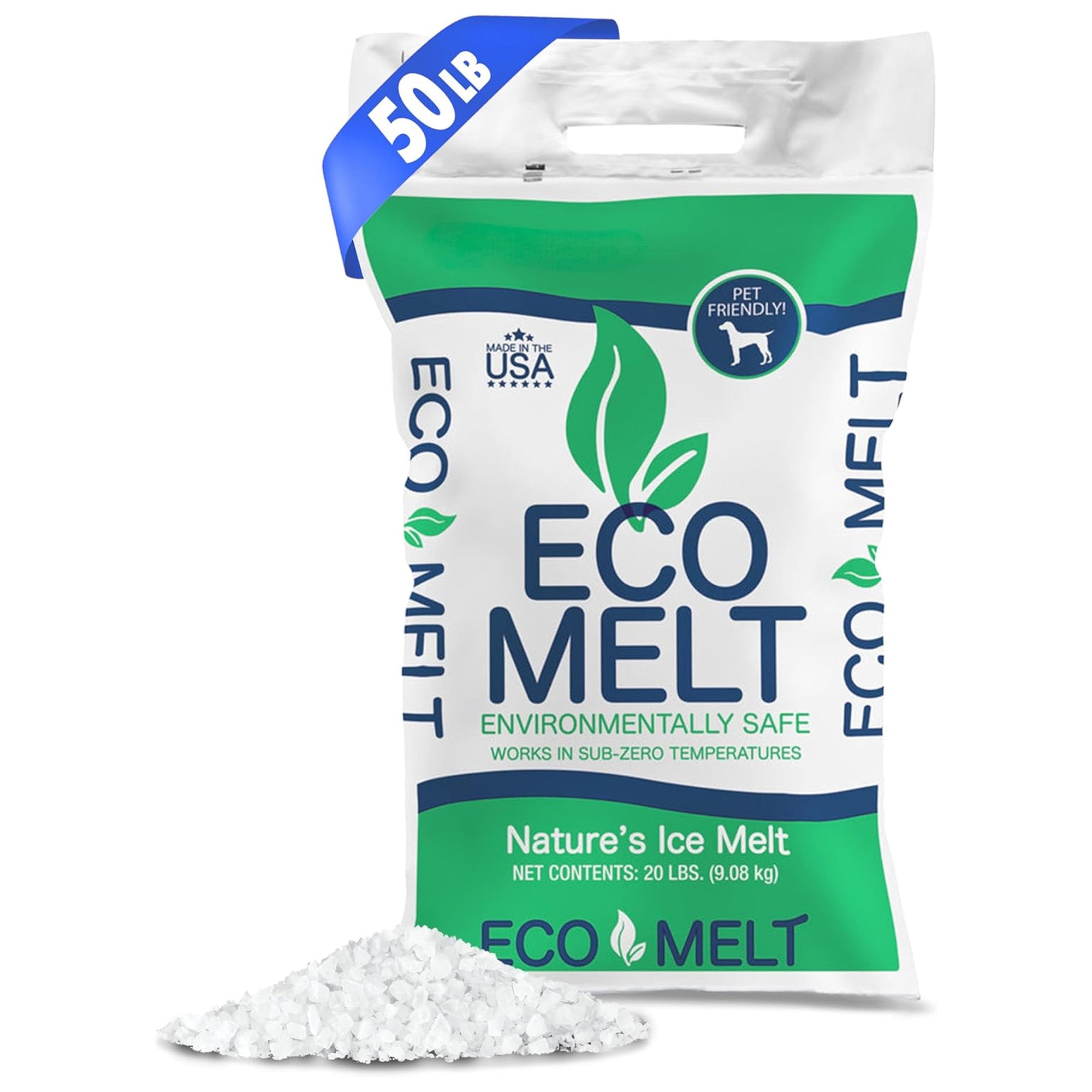 Snow Joe Eco Melt Premium Pet-Safe Ice Met, Low-Tracking Deicer, Works to -25°F