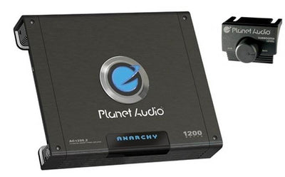 PLANET AUDIO AC1200.2 1200W 2 Channel Car A/B Amplifier + Boss 2 Farad Capacitor