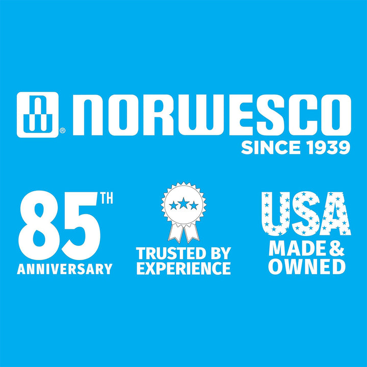 Norwesco Vertical Above-Ground Water Storage Tank, 550 Gallon Capacity, Black - VMInnovations
