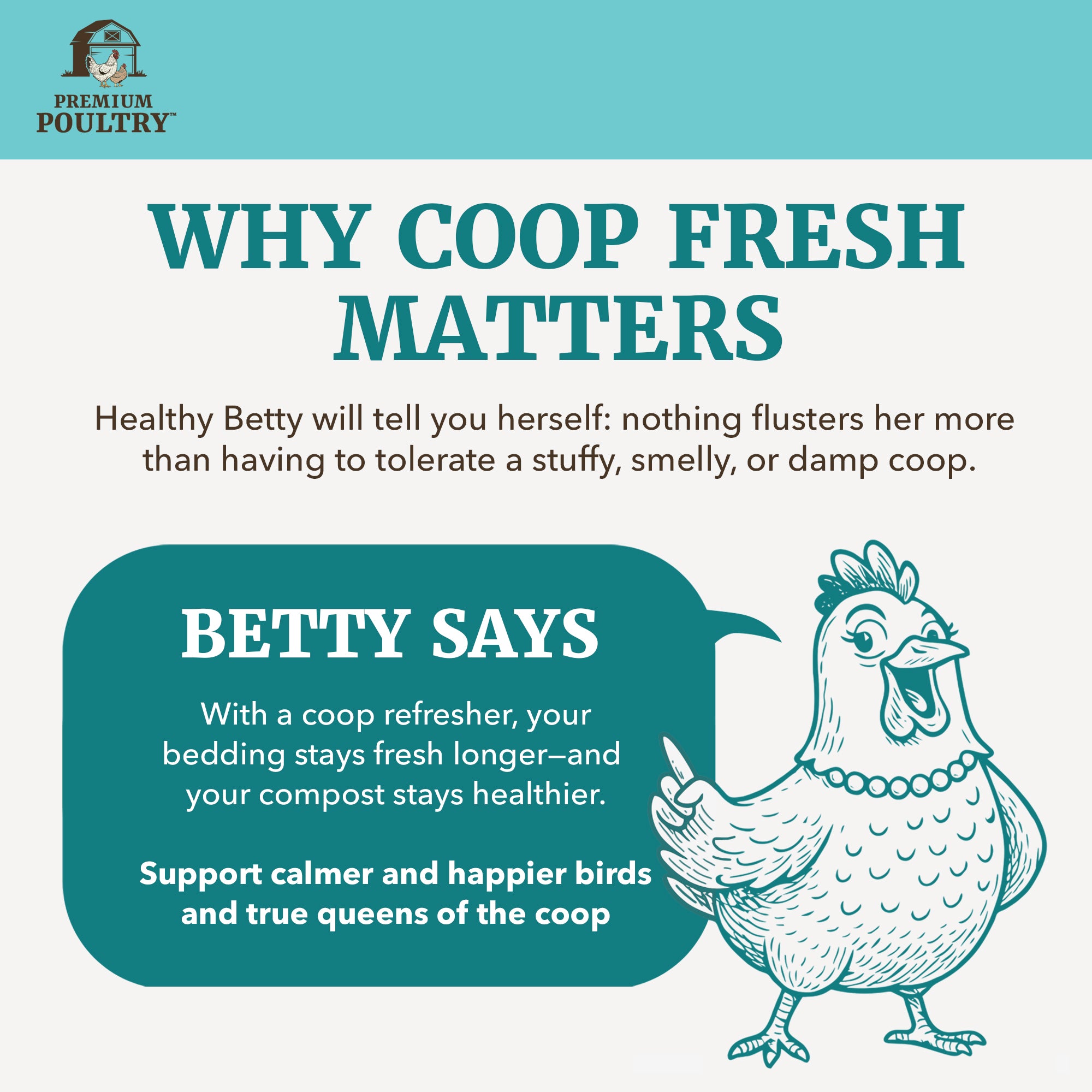 Premium Poultry Coop Fresh Odor, Moisture Control for Chicken Coop, 25lb, 2 Pack