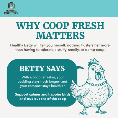 Premium Poultry Coop Fresh Odor, Moisture Control for Chicken Coop, 25lb, 2 Pack