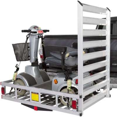 Silver Spring 48" x 28" Steel Wheelchair Carrier w/Ramp & Hitch Mount (Open Box)