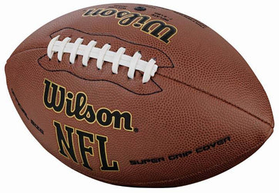 WILSON NFL Official Size Super Grip Composite Leather Game Football - Open Box