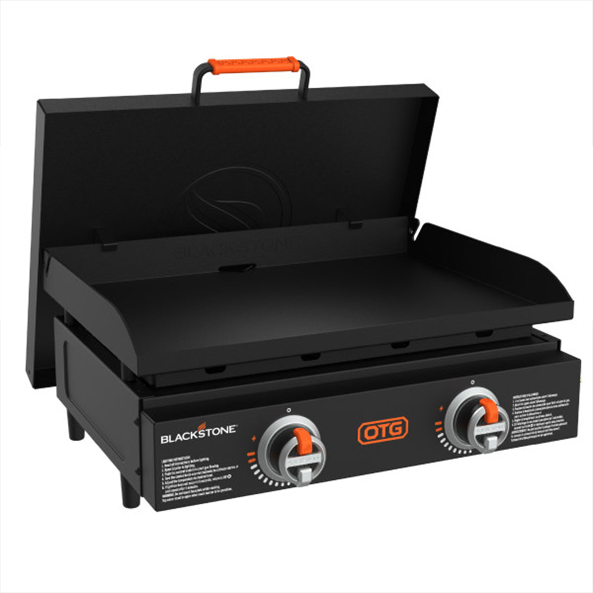 Blackstone Tabletop Griddle with Hard Cover & Dual Heating Zones, Blk (Open Box)