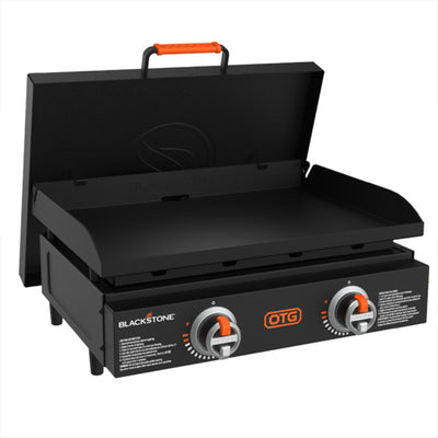 Blackstone Tabletop Griddle with Hard Cover & Dual Heating Zones, Blk (Open Box)