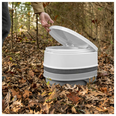 Camco 2.6 Gal Portable Toilet w Detachable Holding Tank & Carry Handle(Open Box)