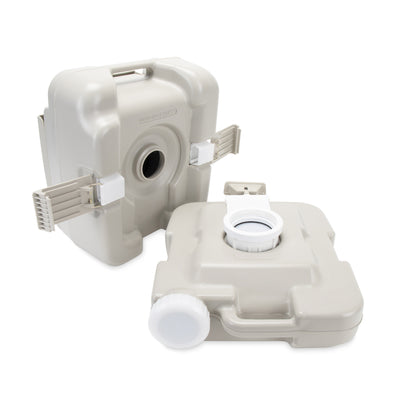 Camco 2.6 Gallon Portable Toilet with Detachable Holding Tank and Carry Handle