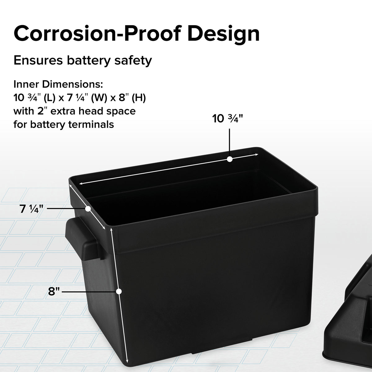 Camco Heavy Duty Group 24 Battery Box with Strap and Mounting Hardware(Open Box)