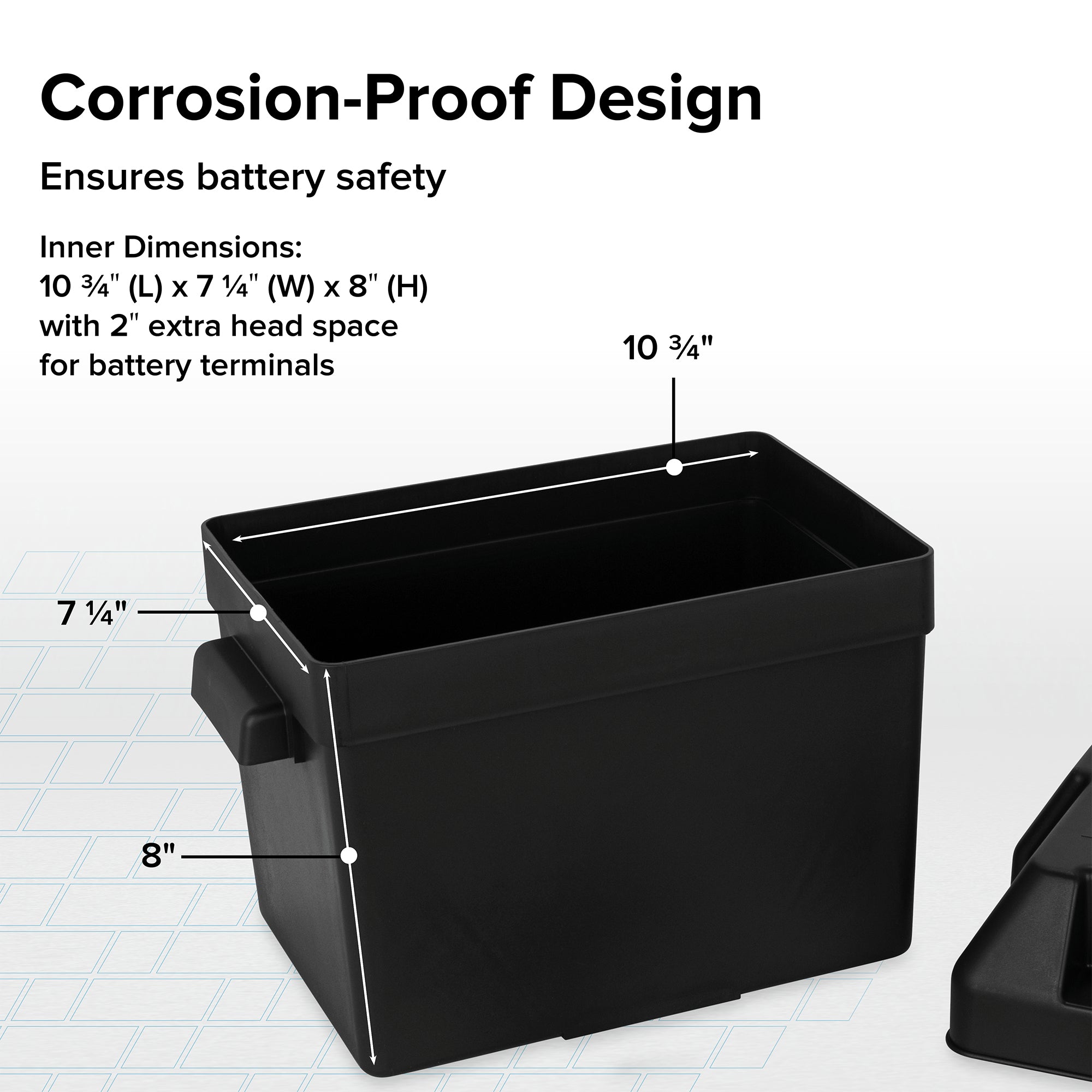 Camco Heavy Duty Group 24 Battery Box with Strap and Mounting Hardware(Open Box)