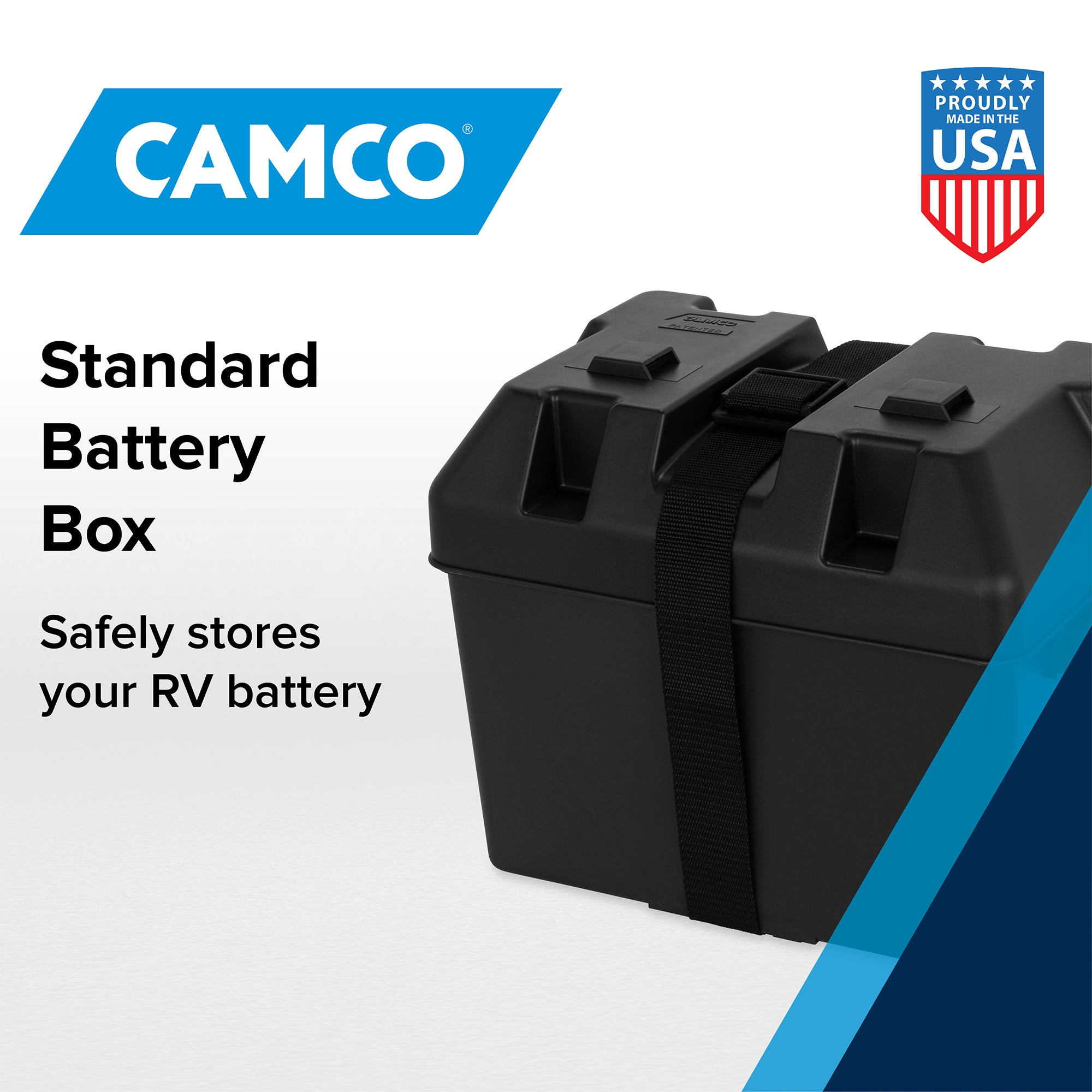 Camco Heavy Duty Group 24 Battery Box with Strap and Mounting Hardware(Open Box)