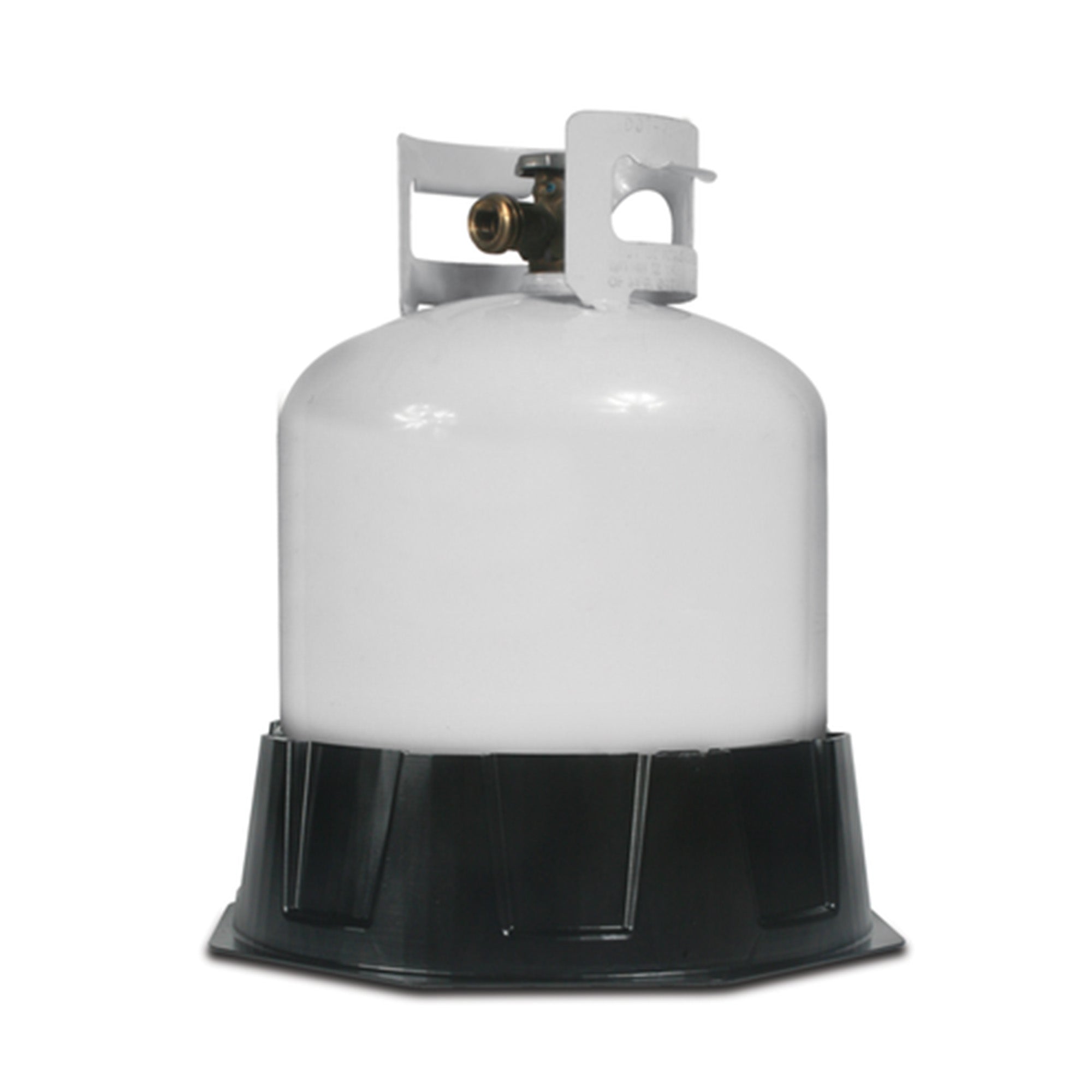 Camco Propane Tank Stabilizer Base for 20 Lbs and 30 Lbs Cylinders, Black - VMInnovations