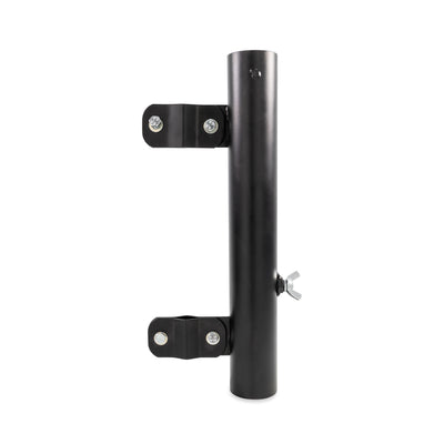Camco RV Ladder Mounted Flagpole Holder, Up to 1-9/16 Inch Diameter, Black