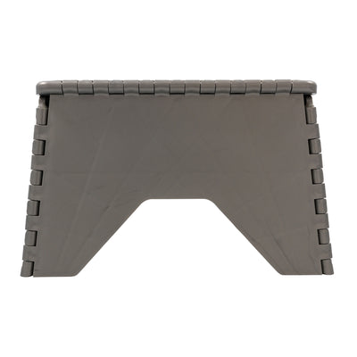 Camco 9" Folding Step Stool with Non-Skid Feet, Folds Flat for Storage, Silver - VMInnovations