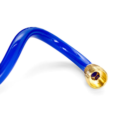 Camco 40 Foot Marine & Gardening Self Coiling Water Hose with Brass Fittings - VMInnovations