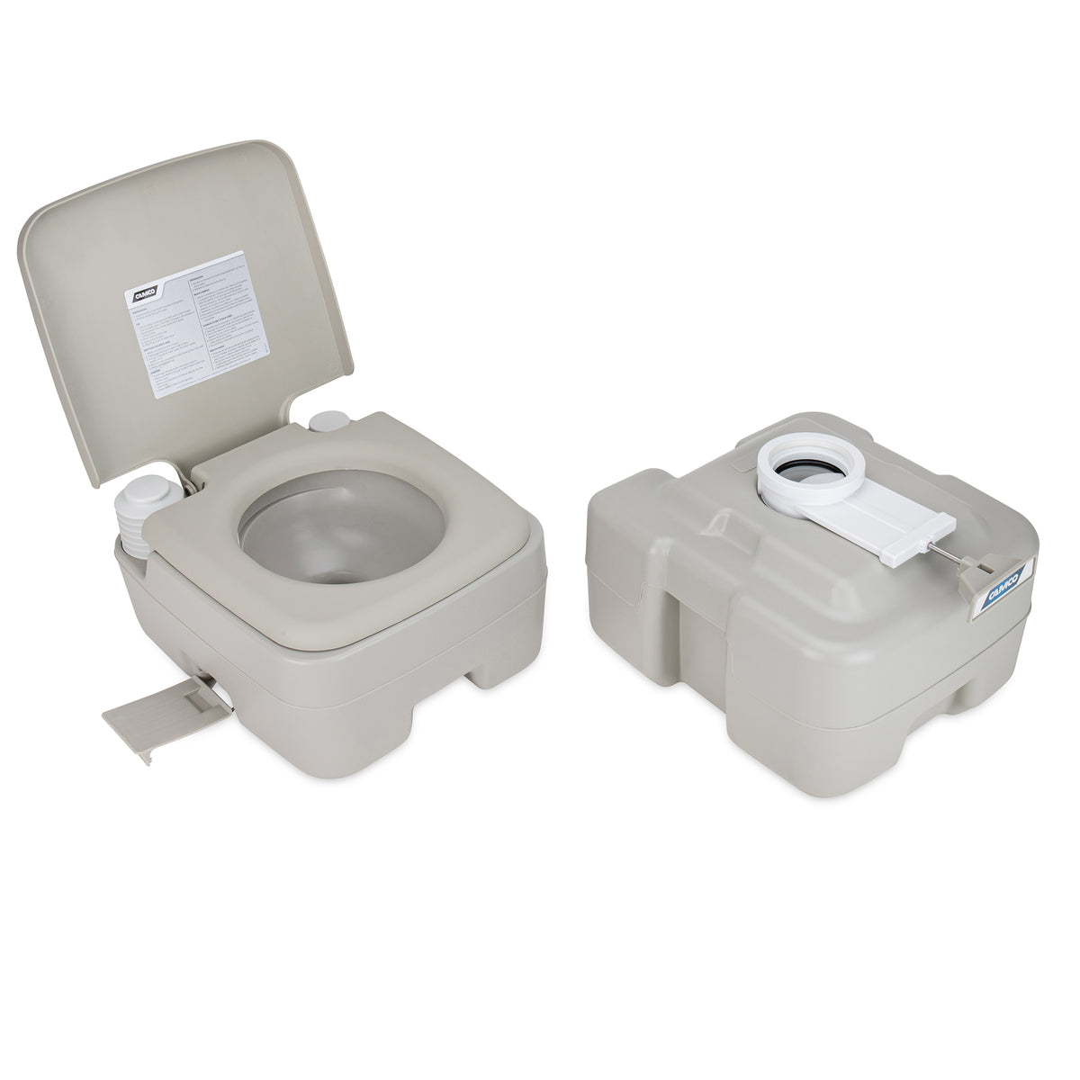 Camco 5.3 Gal Portable Toilet W Detachable Holding Tank & Carry Handle(Open Box)