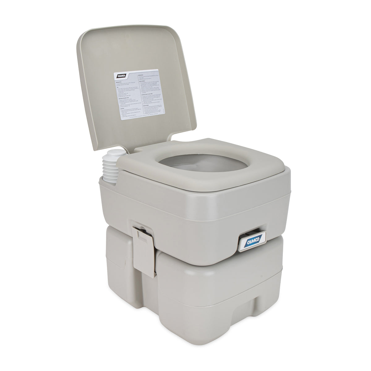 Camco 5.3 Gal Portable Toilet W Detachable Holding Tank & Carry Handle(Open Box)
