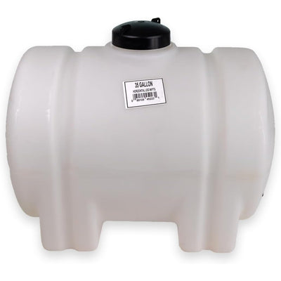 Norwesco 35 Gal Horizontal Leg Utility Tank, Water Storage Container (Open Box)