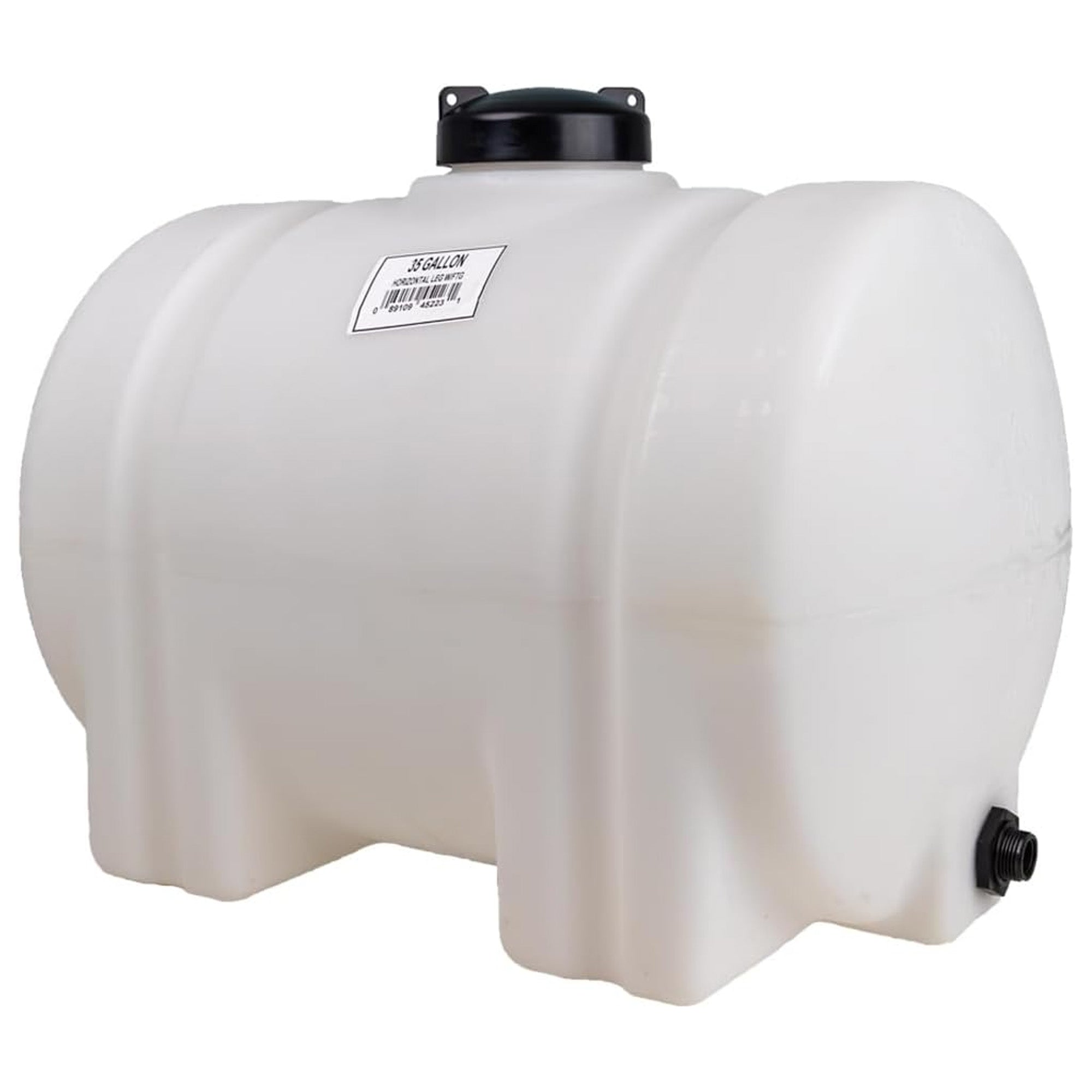 Norwesco 35 Gal Horizontal Leg Utility Tank, Water Storage Container (Open Box)