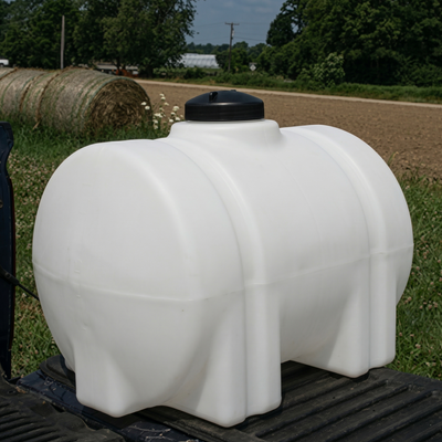Norwesco 35 Gal Horizontal Leg Utility Tank, Water Storage Container (Open Box)