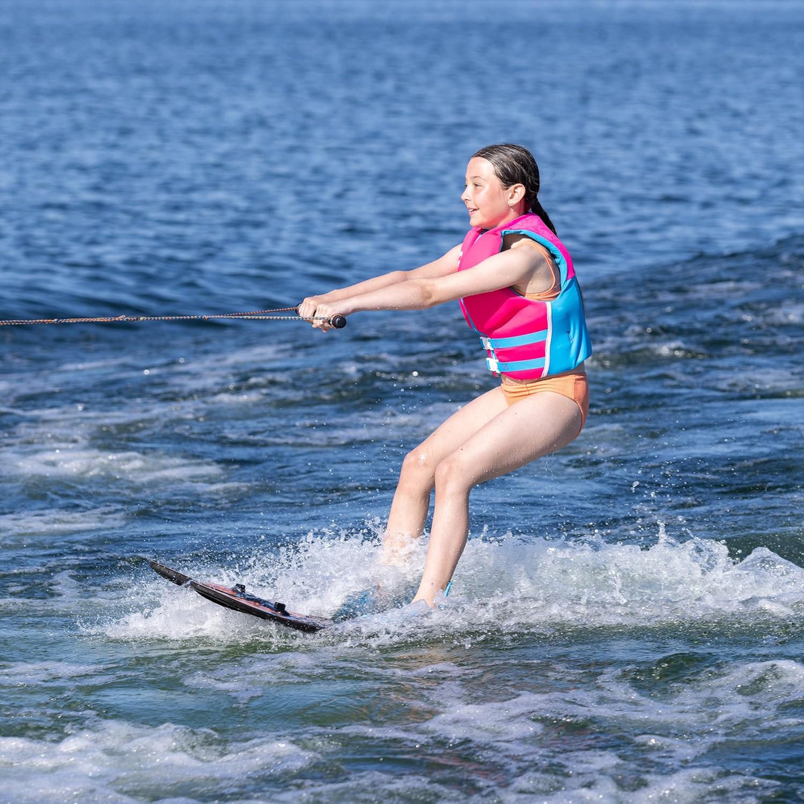 O'Brien Watersports All-Star Platform Trainers, 46" Towable Waterskis for Kids - VMInnovations
