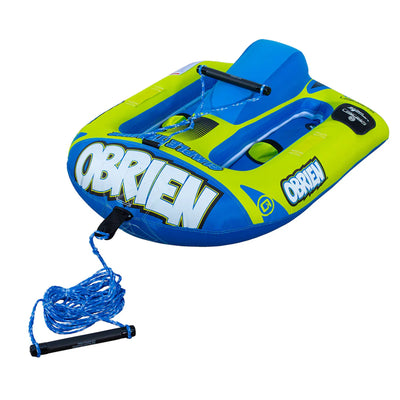 O'Brien Simple Trainer Kid Inflatable Nylon Ski w/ Handle, 85 lb Capacity, Blue