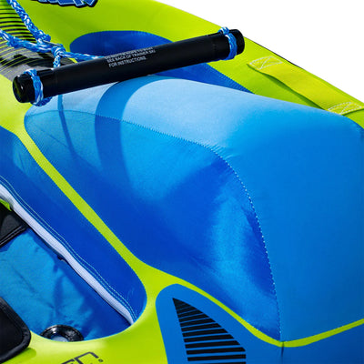 O'Brien Simple Trainer Kid Inflatable Nylon Ski w/ Handle, 85 lb Capacity, Blue