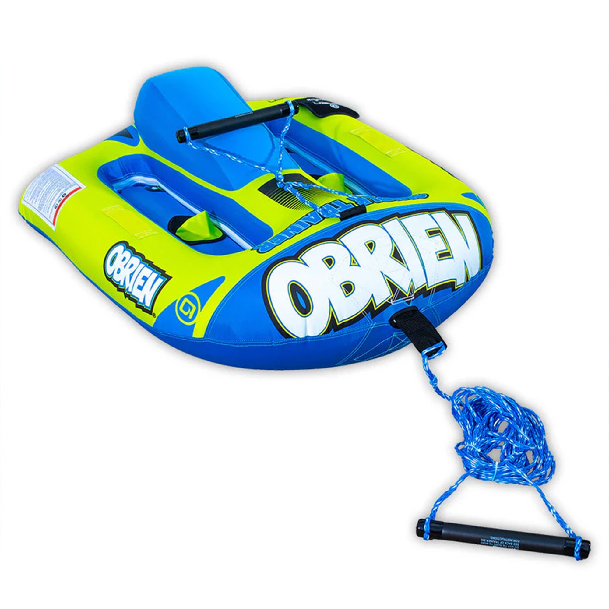 O'Brien Simple Trainer Kid Inflatable Nylon Ski w/ Handle, 85 lb Capacity, Blue