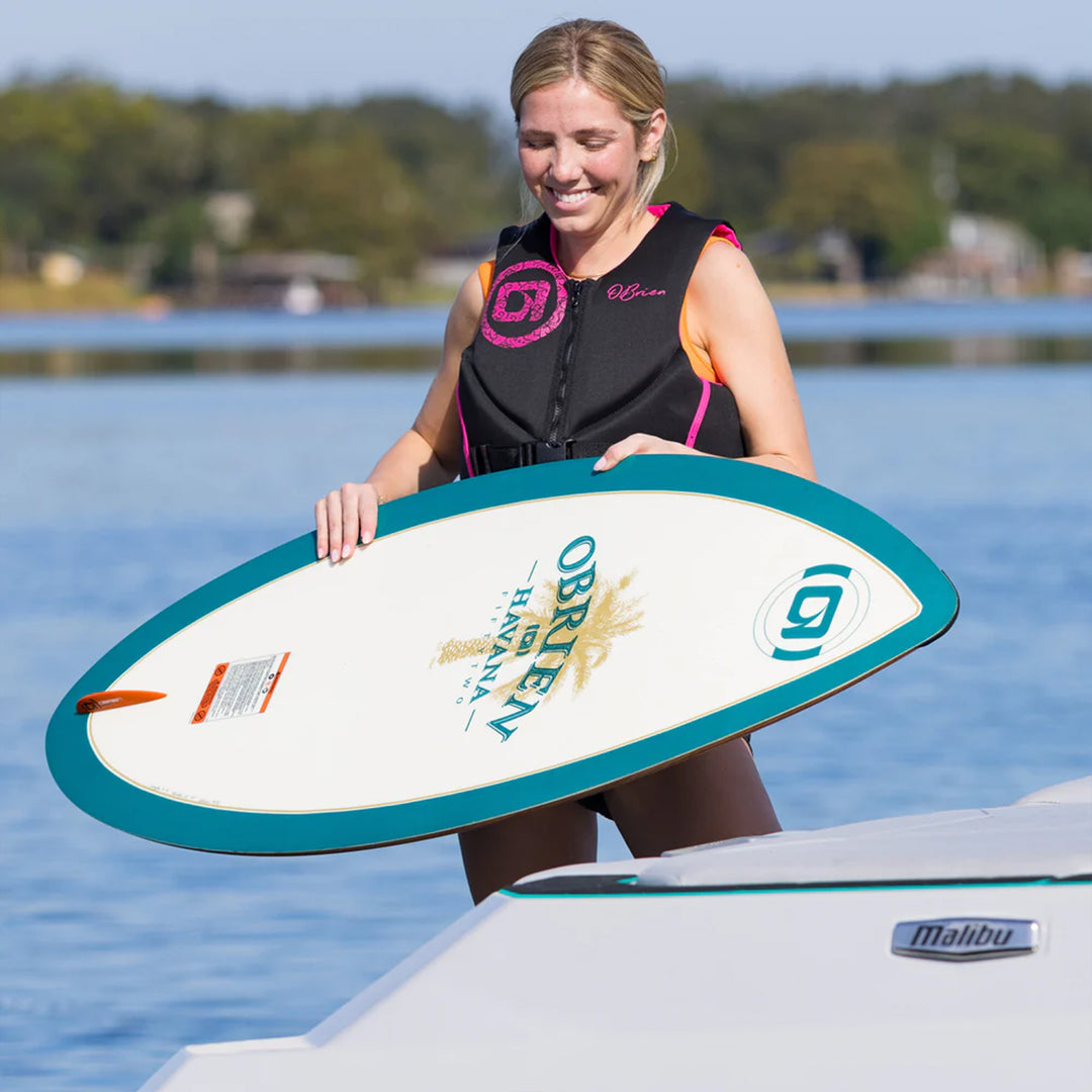 O'Brien Women's Traditional Neoprene USCGA Life Jacket with Zipper, M, Pink - VMInnovations