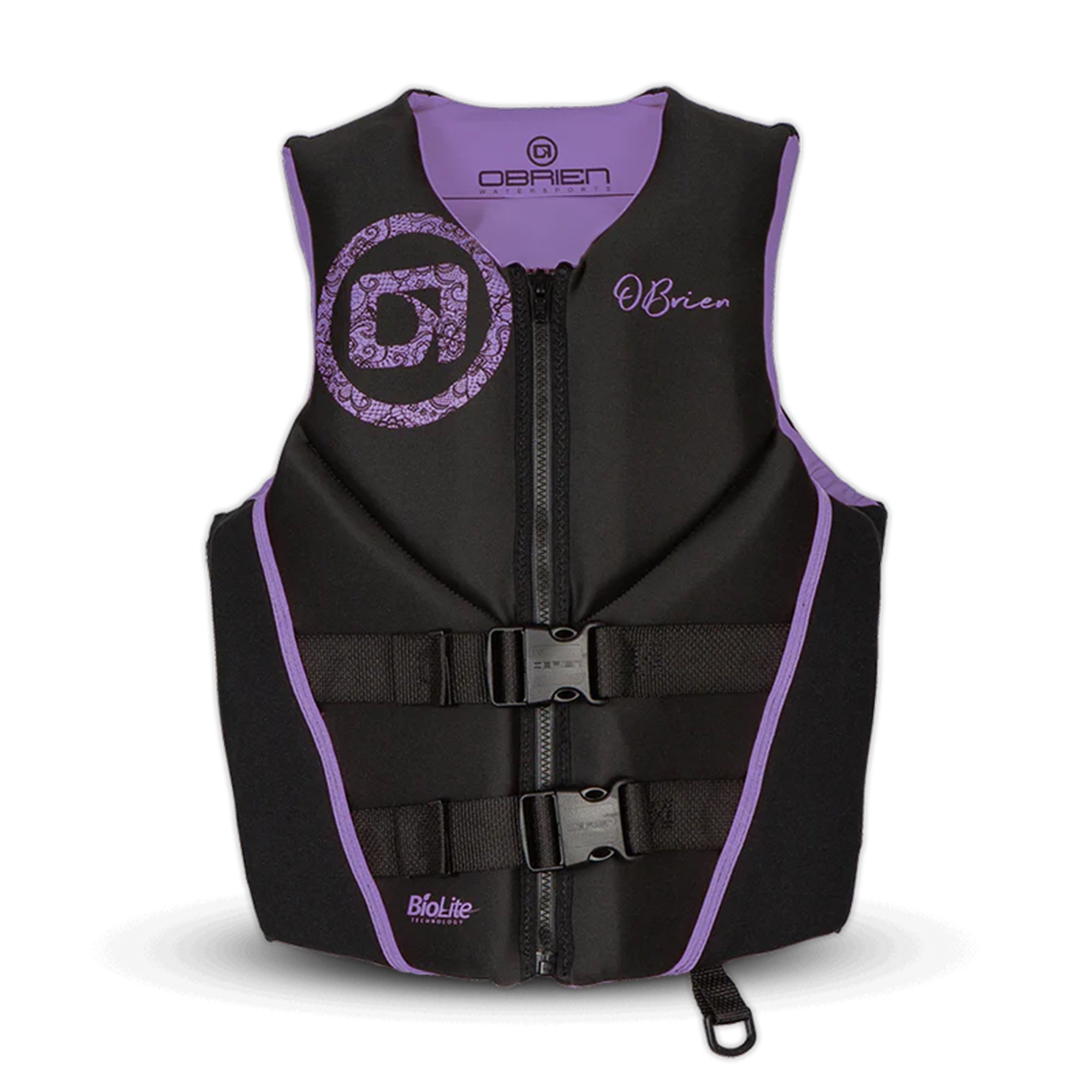 O'Brien Women's Traditional Neoprene USCGA Life Jacket with Zipper, XL, Purple - VMInnovations