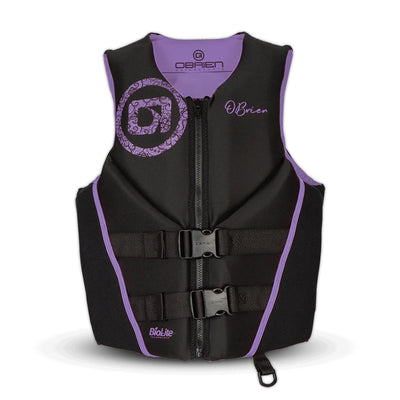 O'Brien Women's Traditional Neoprene USCGA Life Jacket with Zipper, XL, Purple - VMInnovations