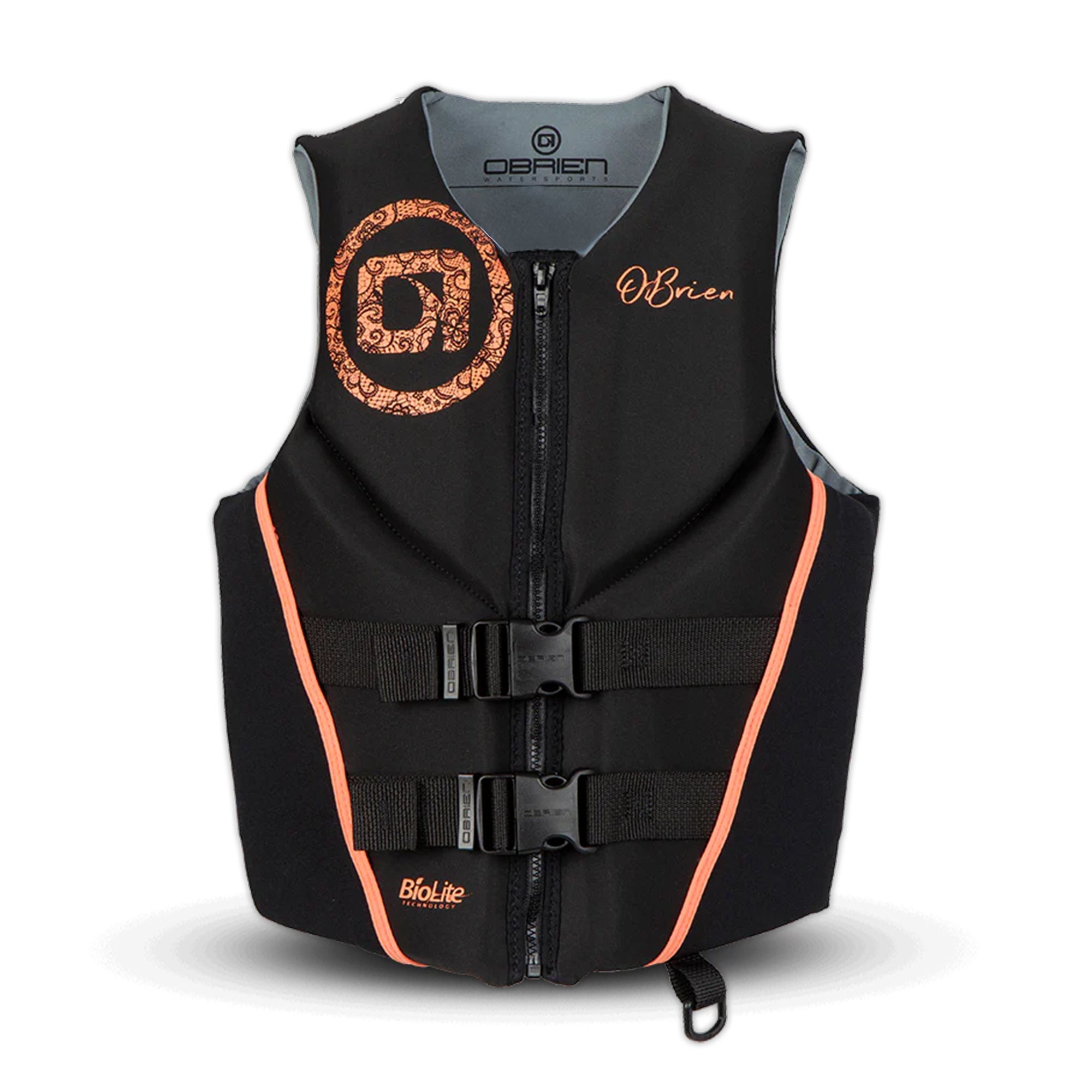 O'Brien Women's Traditional Neoprene USCGA Life Jacket with Zipper, S, Coral