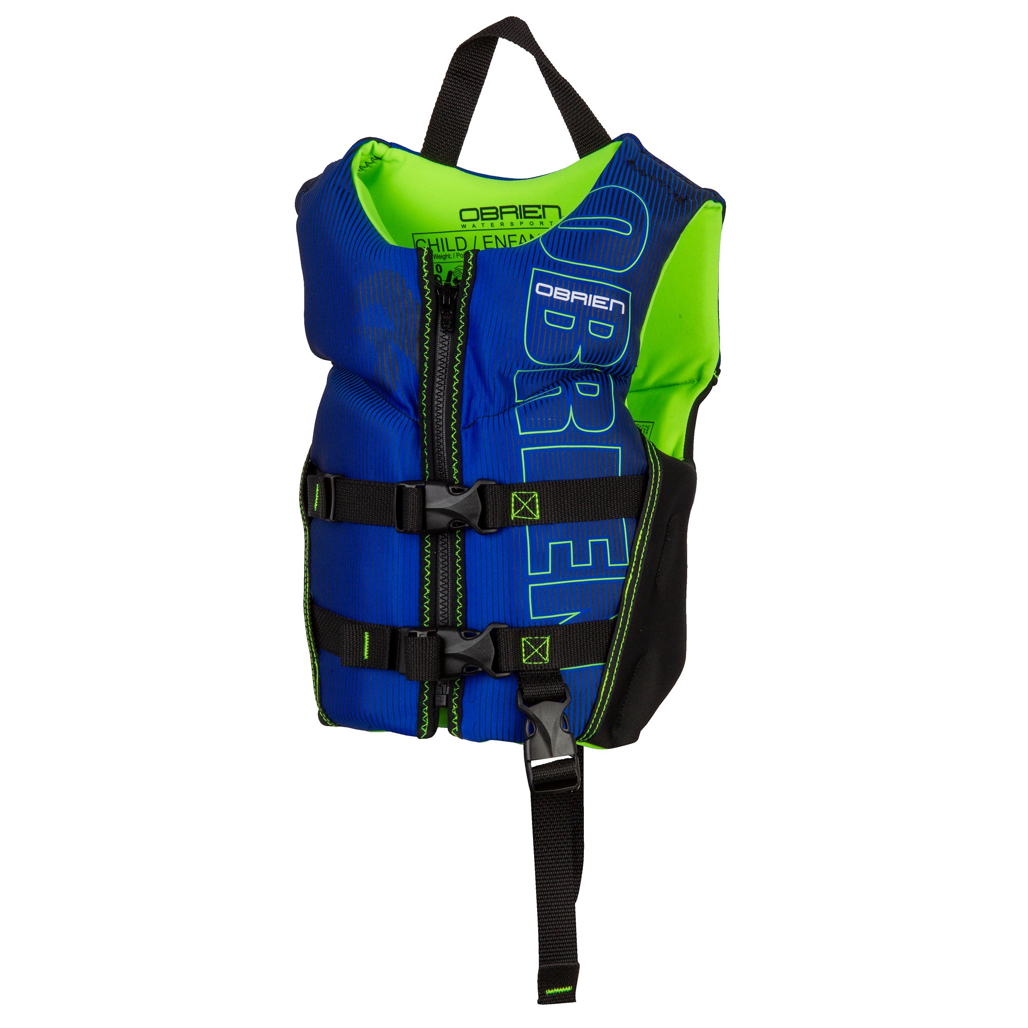 O'Brien Child V-Back Neoprene Life Jacket 35-55 lb, Blue(Open Box)