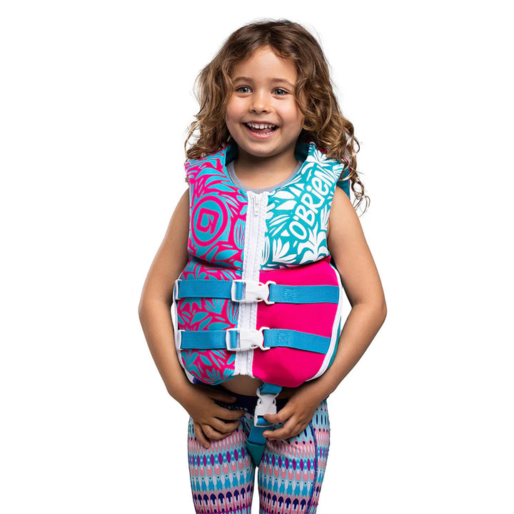 O'Brien Infant Neoprene Life Jacket for Lakes, Pools, Boating, & Swimming, Pink - VMInnovations