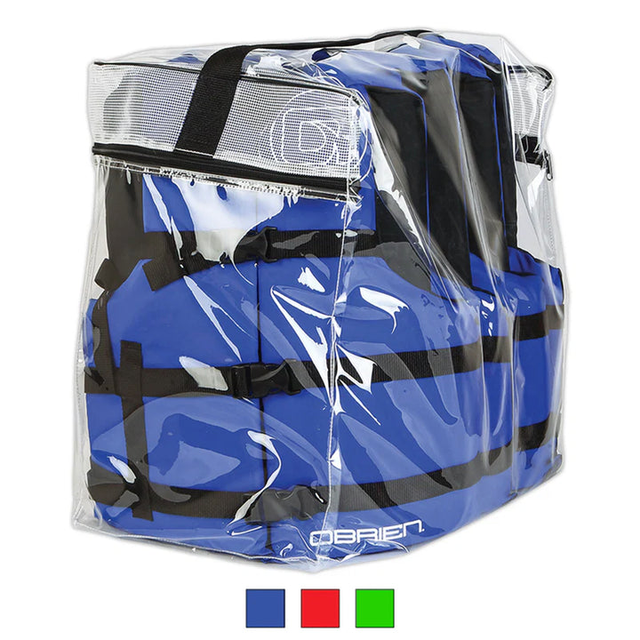 O'Brien Adult One Size Nylon USCGA Life Jacket with Belts, Pack of 4, Blue - VMInnovations