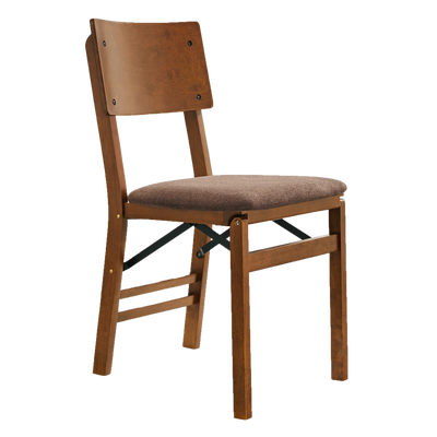 Stakmore Solid Wood Folding Dining Chairs with Padded Seat, Fruitwood (Open Box) - VMInnovations