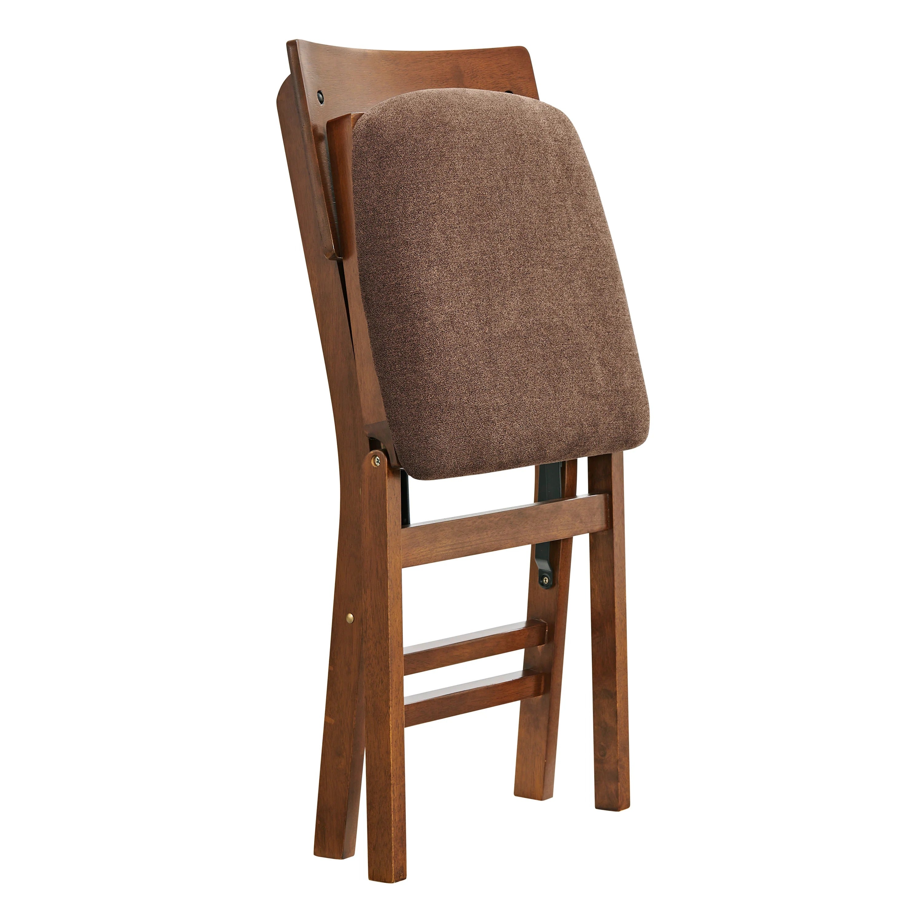 Stakmore Solid Wood Folding Dining Chairs with Padded Seat, Fruitwood (Open Box) - VMInnovations